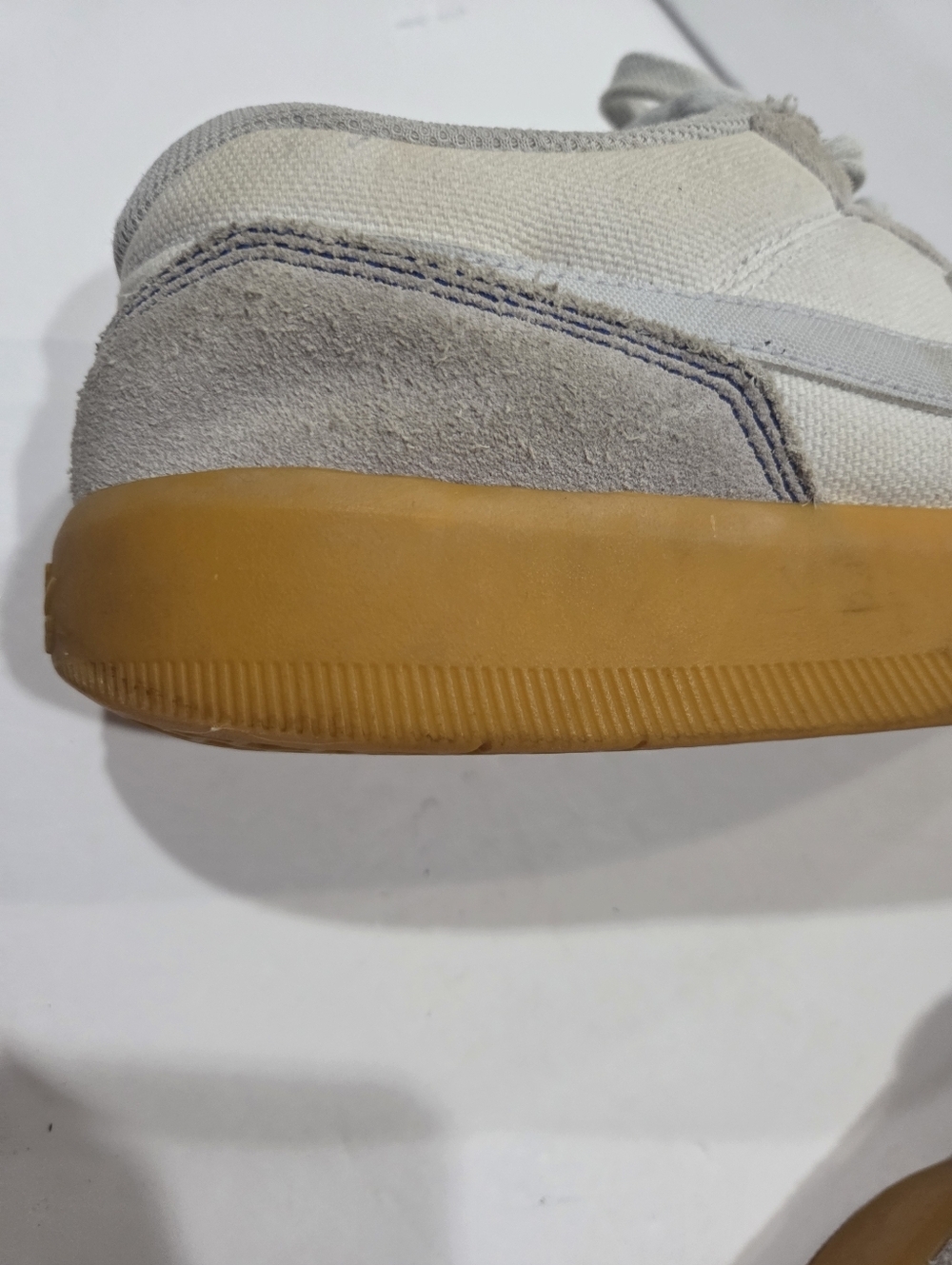 Nike SB Force 58   Men's Light Gray Suede Athletic Sneakers with Gum Sole Sz.12 - Picture 6 of 9